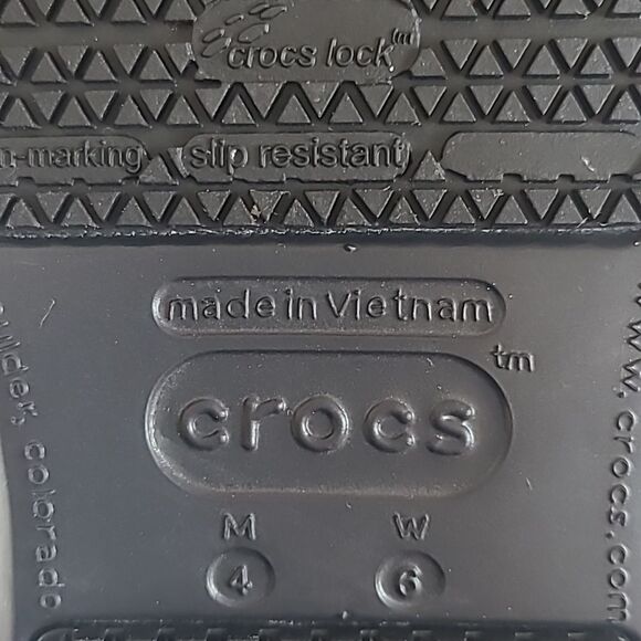 Crocs At Work Bistro Graphic Black Multi Colored Peppers Work Clogs Mules Size 6 - Picture 13 of 16